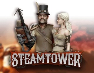 Steam Tower Slot online game logo by NetEnt on voodoocasino.eu.com
